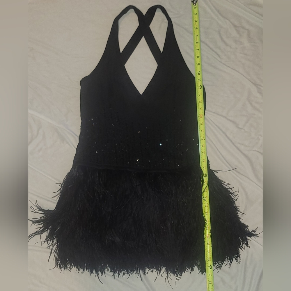 Bebe sequin feather party dress - Picture 13 of 14